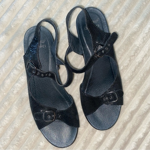 Dansko Black Buckle Sandals - Picture 7 of 7